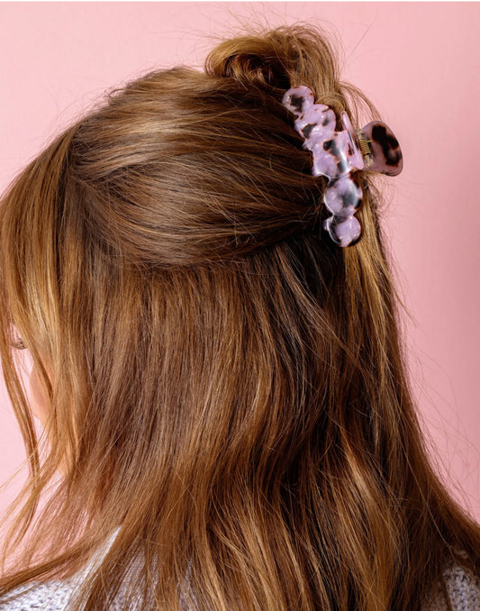 Claw Hair Clip - Pink Tortoise