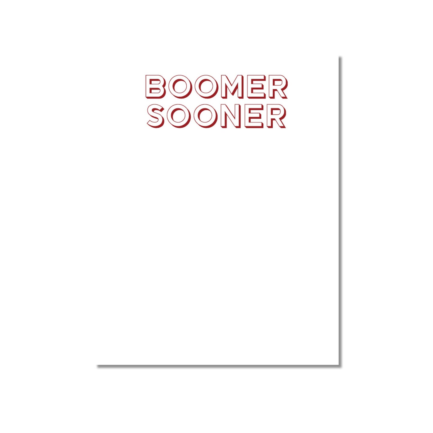 Collegiate Spirit Notepads: Gig Em - Texas A&M