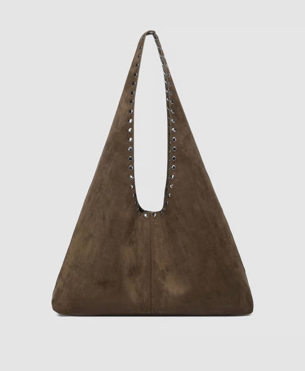 Hailey Suede Shoulder Bag- Olive