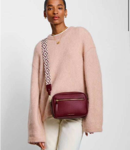 Hallie Crossbody Bag- Cherry