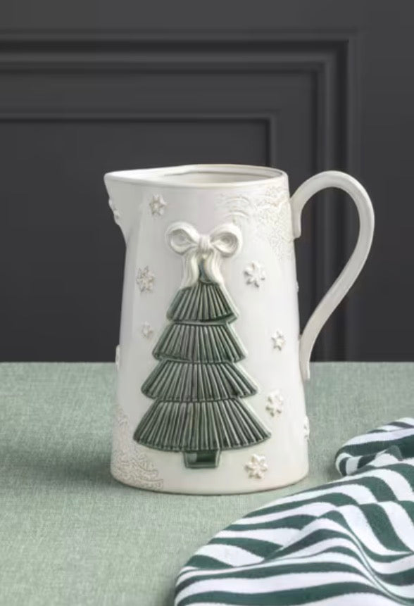 Pressed Christmas Tree Pitcher