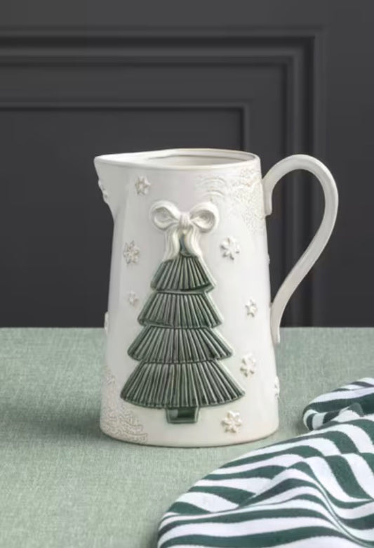 Pressed Christmas Tree Pitcher