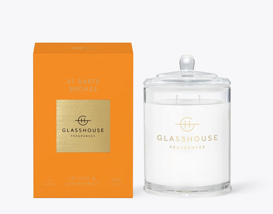 St Barths Bronze 13.4oz Candle - Glasshouse Fragrances