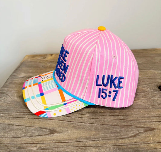 MAKE HEAVEN CROWDED STRIPE HAT
