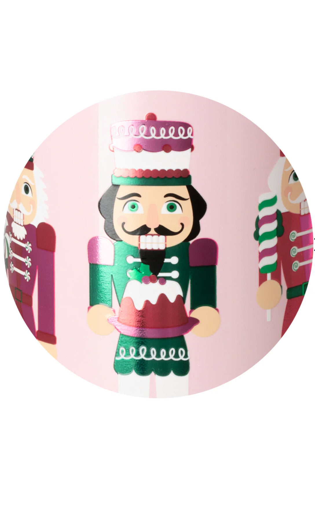 Sugar Plum Soldiers Stemless Wine Cup 12oz