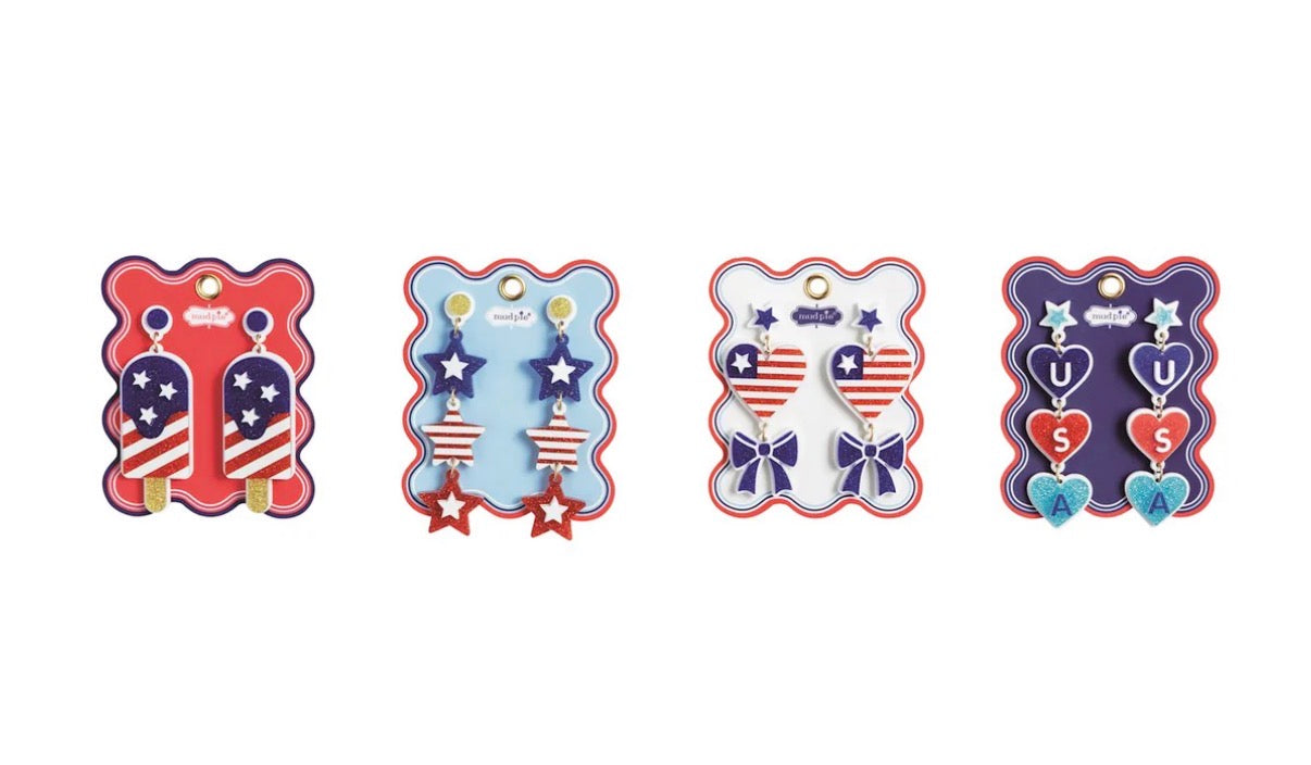 Acrylic Americana Earrings