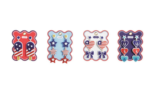 Acrylic Americana Earrings