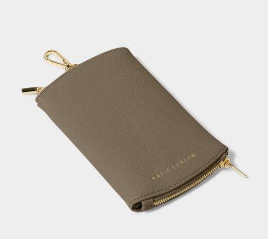 Clip On Sunglasses Case- Mink