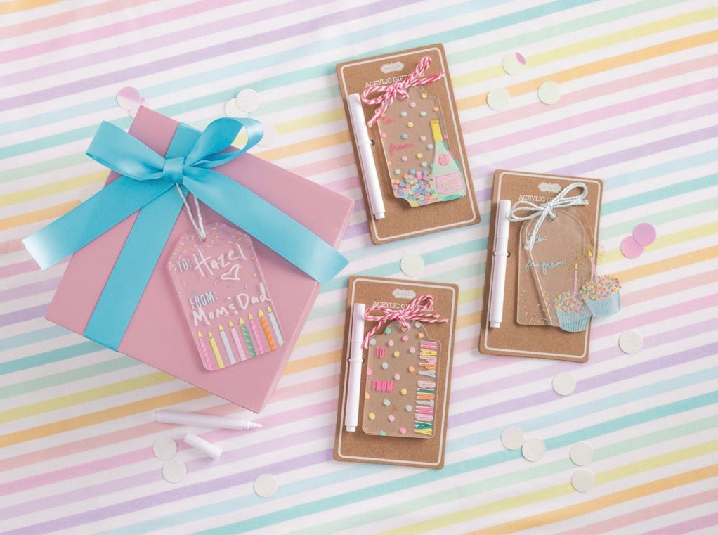 Acrylic Birthday Tag Sets
