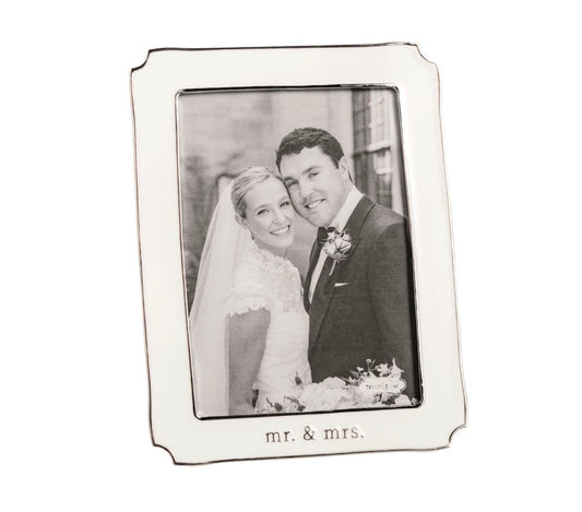 Enamel Mr & Mrs Frame