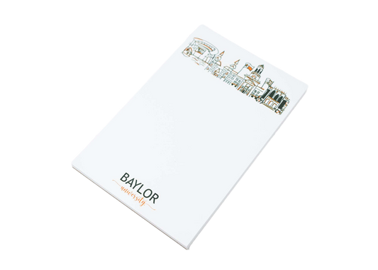 Campus Skyline Notepad - Baylor University/Waco