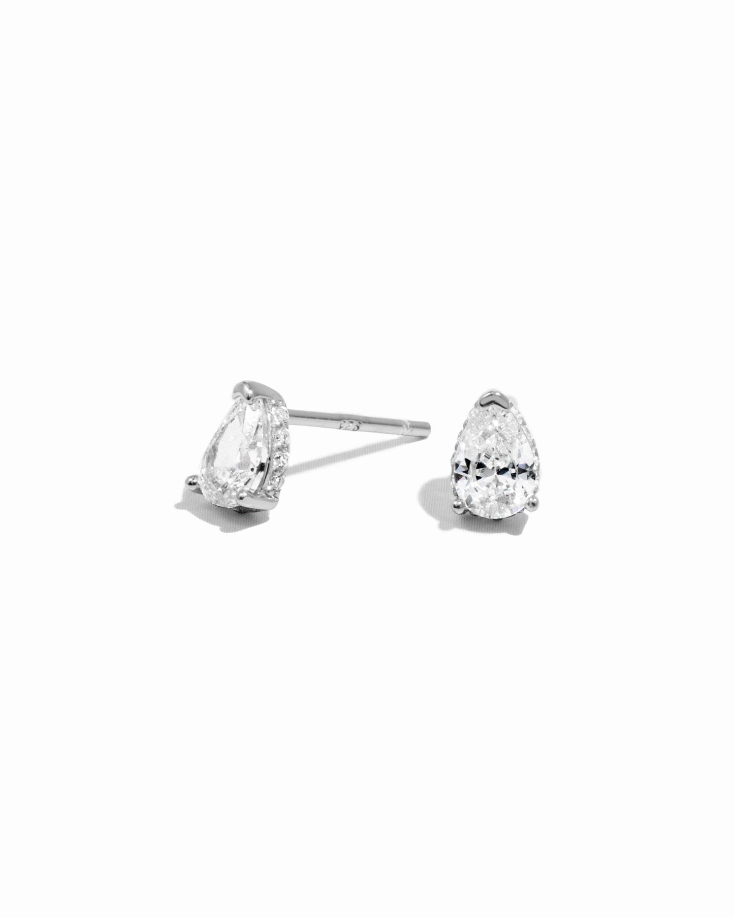 Pear Studs: Gold