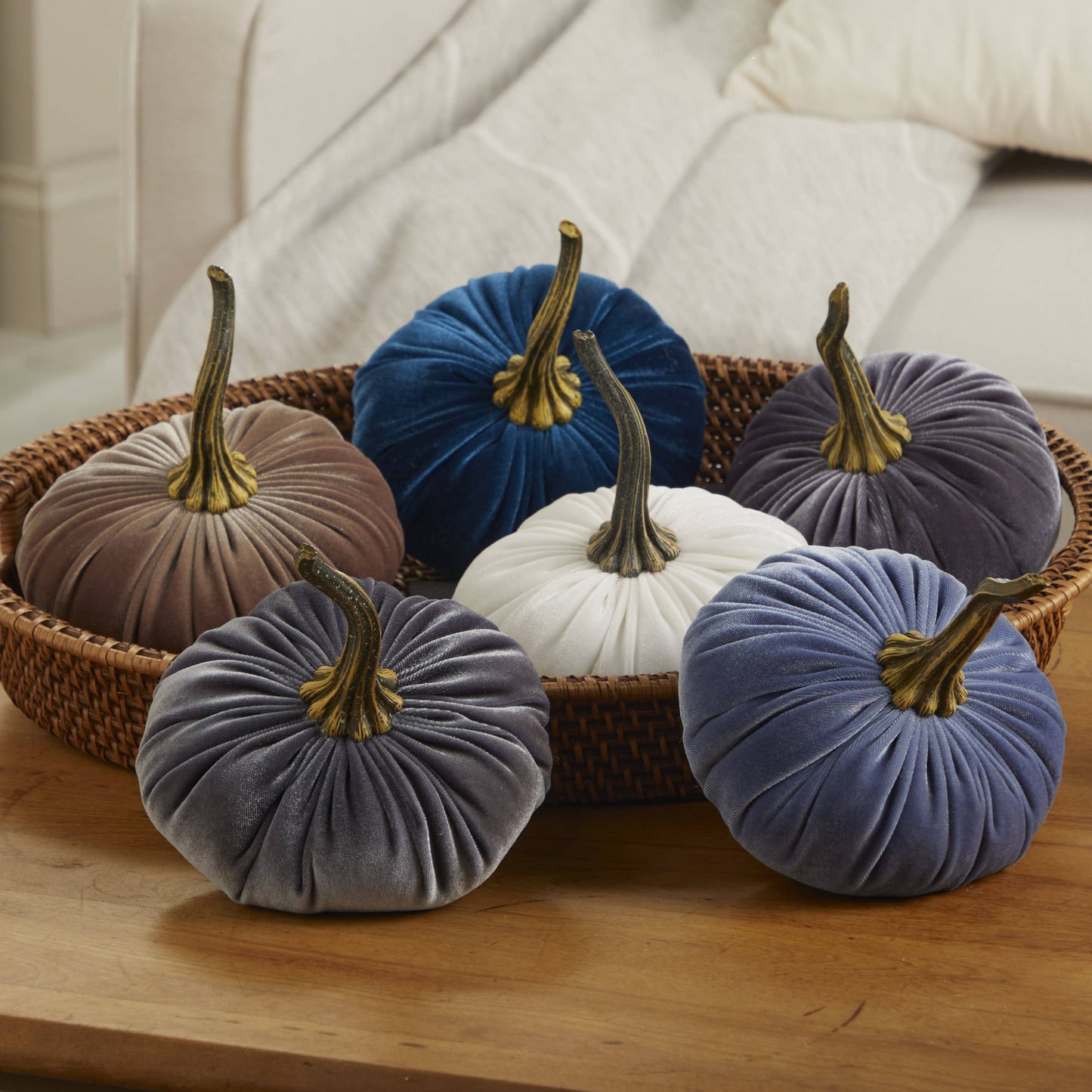 Pumpkin Large Velvet, Fall Mantel Decor, Halloween Table: Harvest