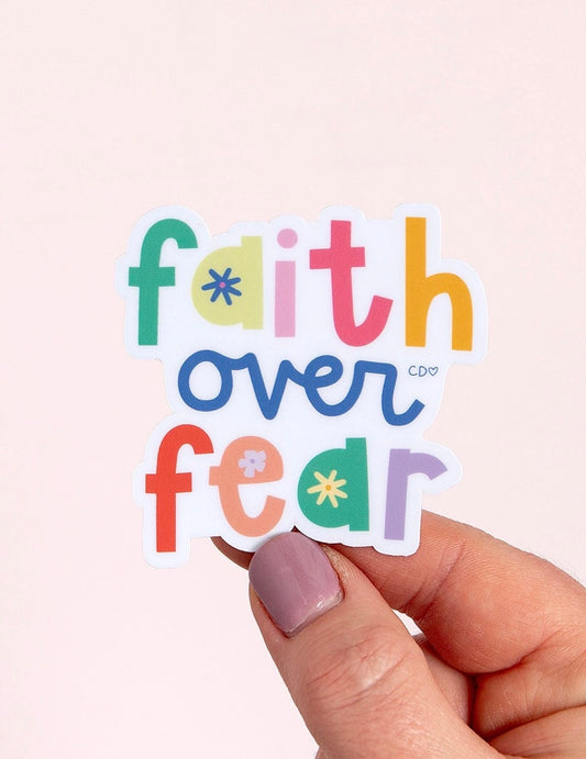Faith Over Fear Decal Sticker