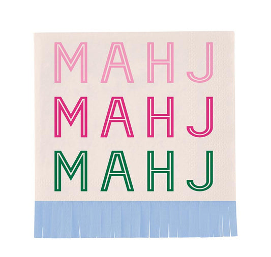Fringe Beverage Napkins - Mahj Mahj Mahj - 20ct