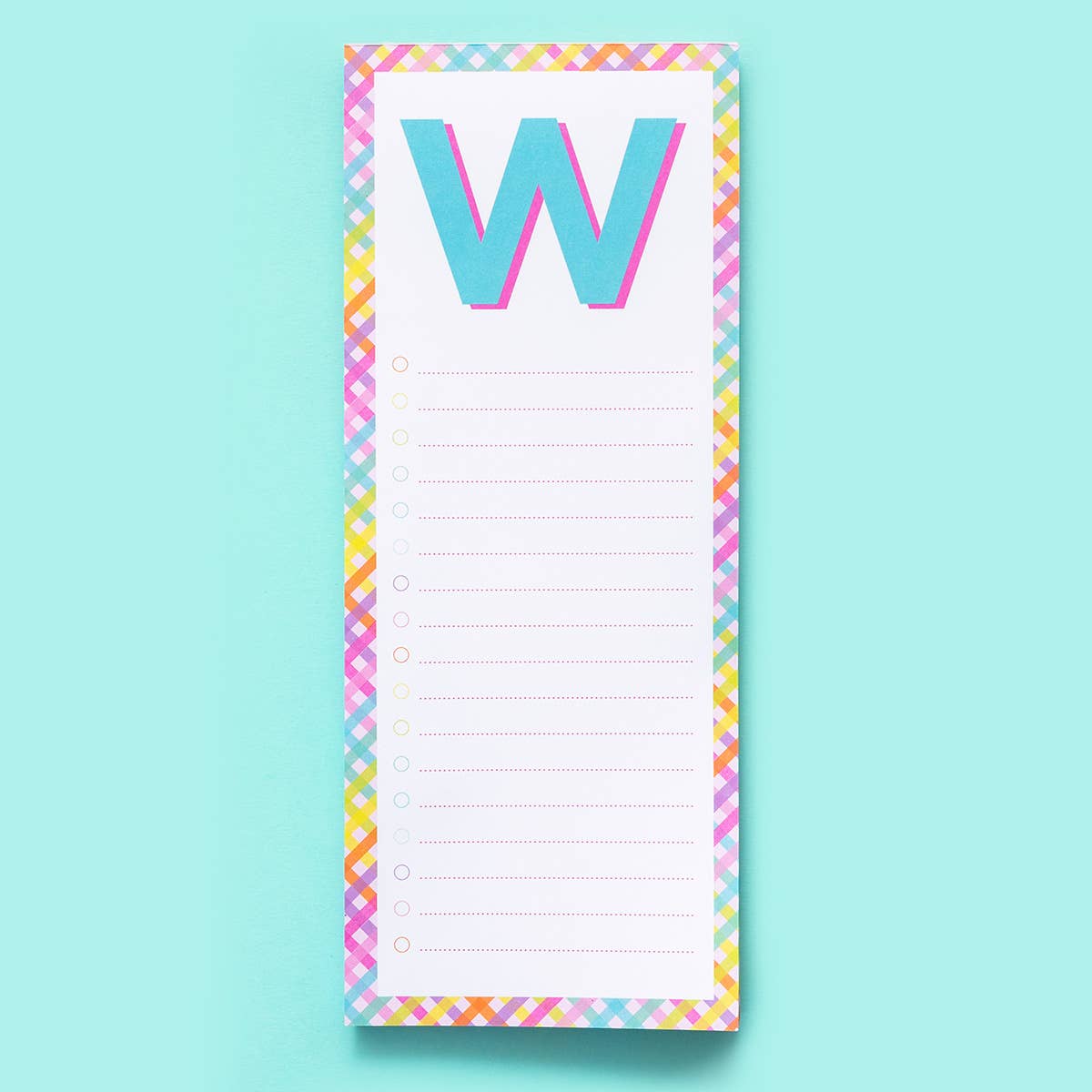 Letter List Pads A-Z: A