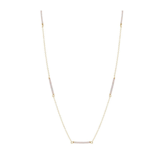 15" Choker Simplicity Chain Gold - Hope Bliss - Silky White