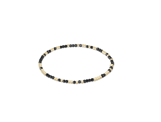 Hope Unwritten Faceted Hematite 2mm Bead Bracelet
