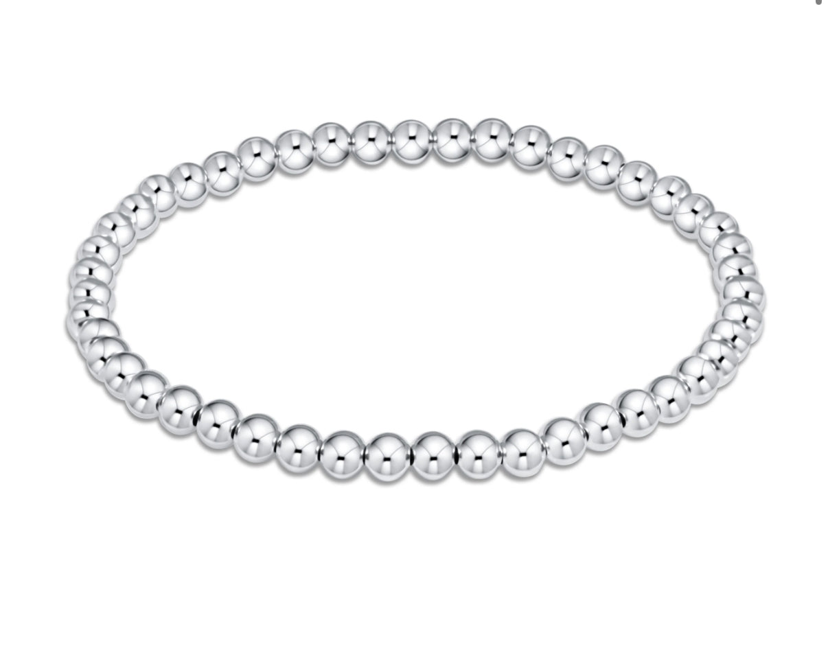 EXTENDS - CLASSIC STERLING 4MM BEAD BRACELET