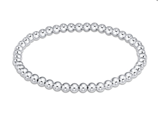 EXTENDS - CLASSIC STERLING 4MM BEAD BRACELET