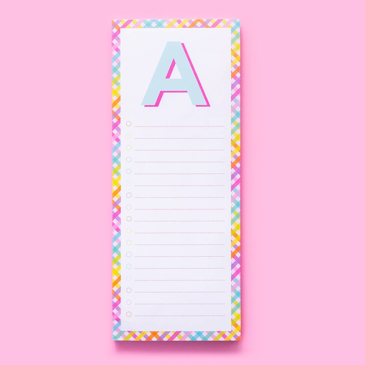 Letter List Pads A-Z: E