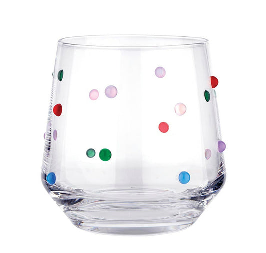 Beaded Wine Glass - Confetti