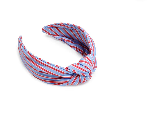 Knotted Stripes Headband- RWB