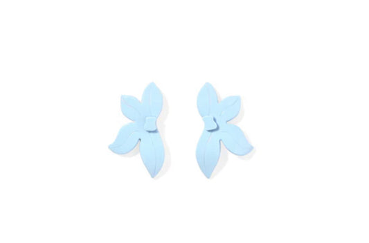 Fern Statement Earrings - Bluebell