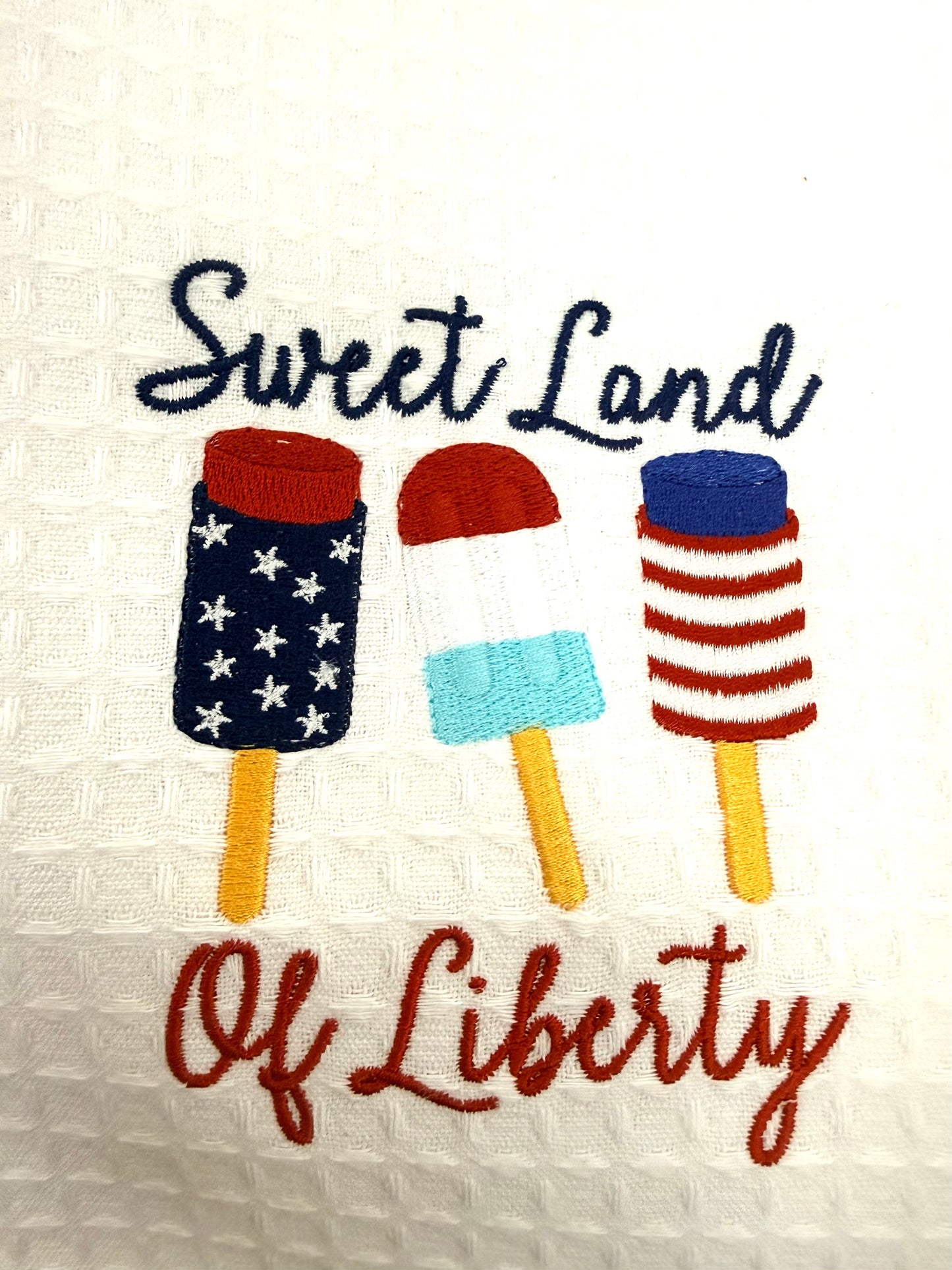 Sweet Land Of Liberty Tea Towel