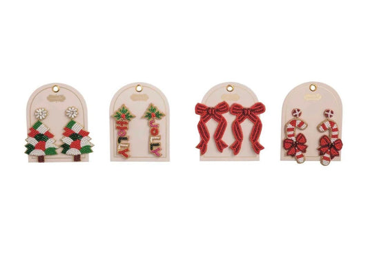 Holiday Beaded Earrings
