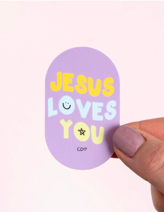 Jesus Loves You Decal Sticker