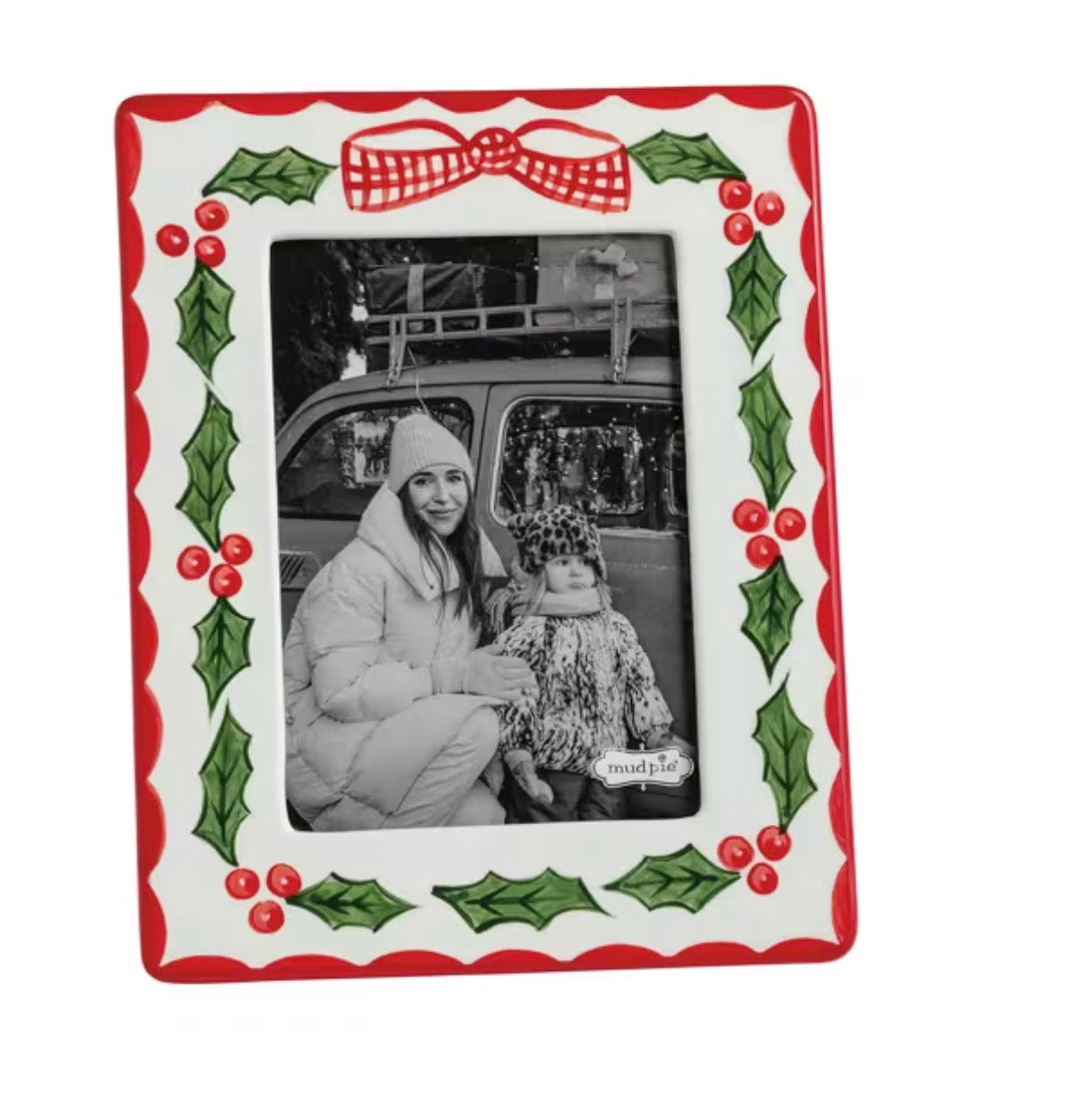 Hand-Painted Holly Frame