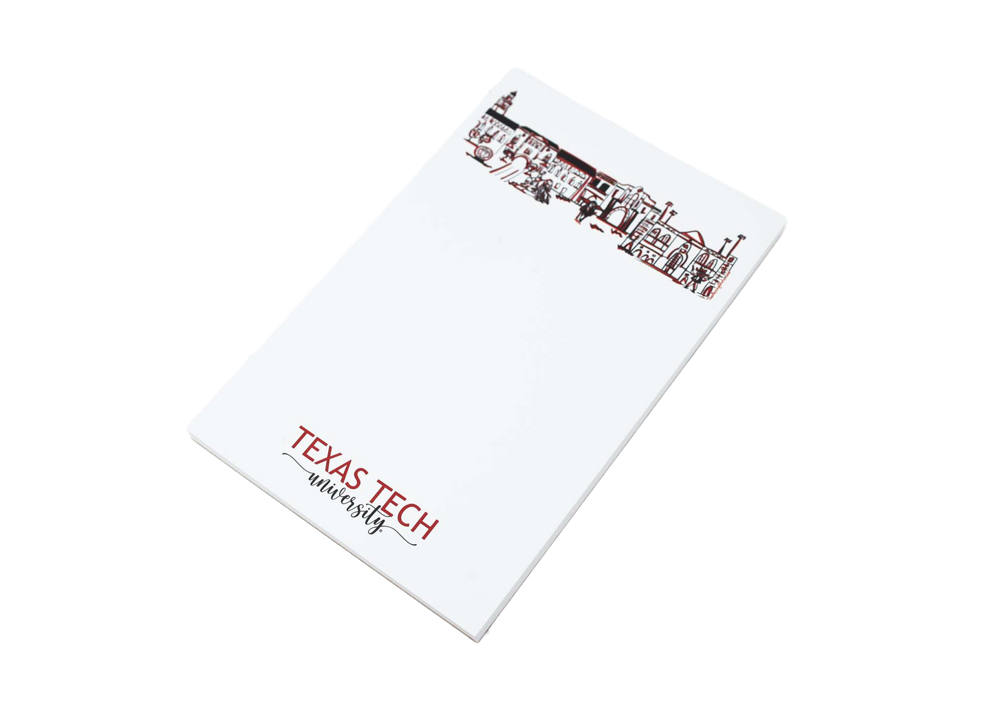 Campus Skyline Notepad - Texas Tech University/Lubbock