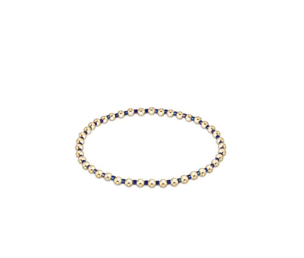 Hope Grateful Bracelet- Blue Metallic