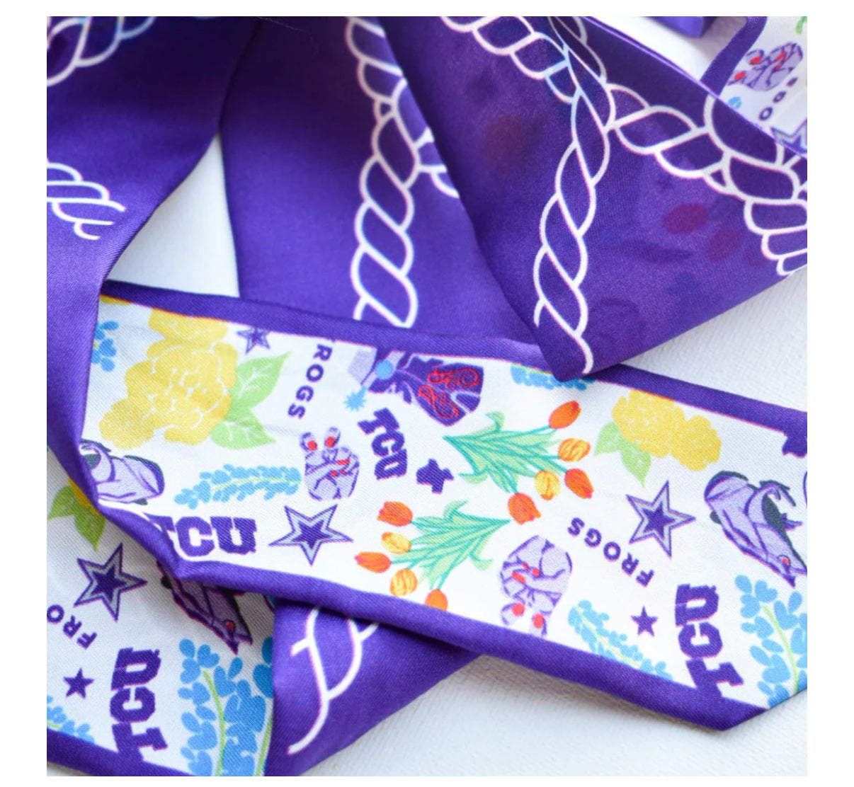 TCU Skinny Scarf
