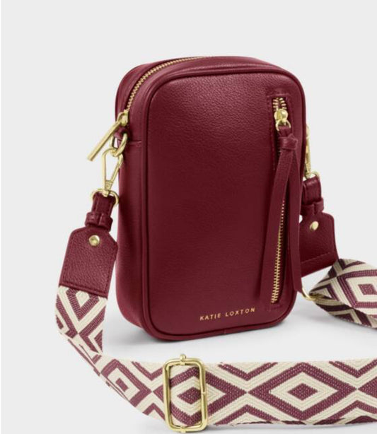 Hallie Small Crossbody Bag- Cherry