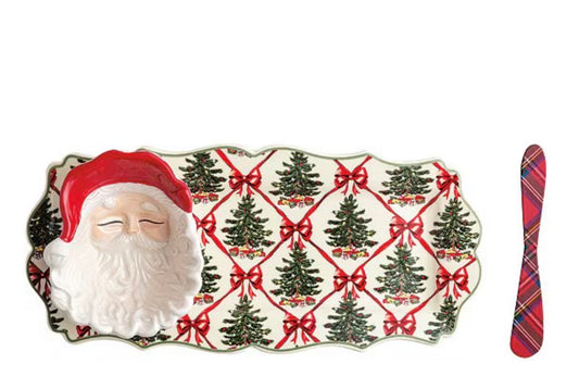Santa Dip and Tray Set