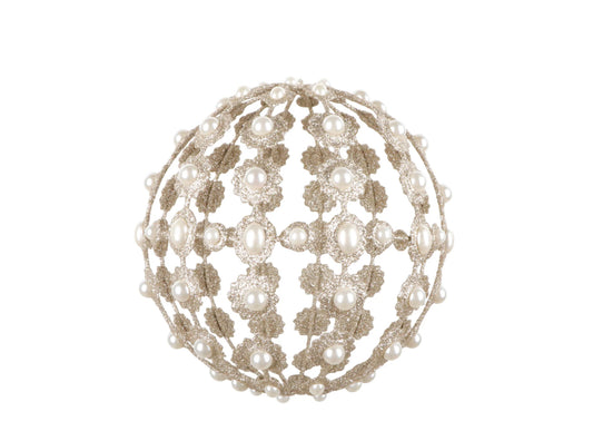 Crystal Carriage Ornament - Platinum