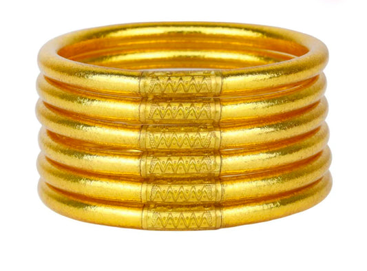 Gold All Weather BanglesĀ®, set of 6 AWB