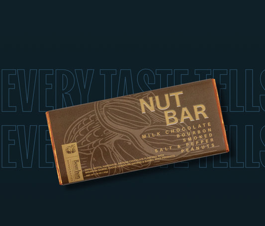 Nut Bar with Milk Chocolate & Bourbon Smoked Salt and Pepper Peanuts