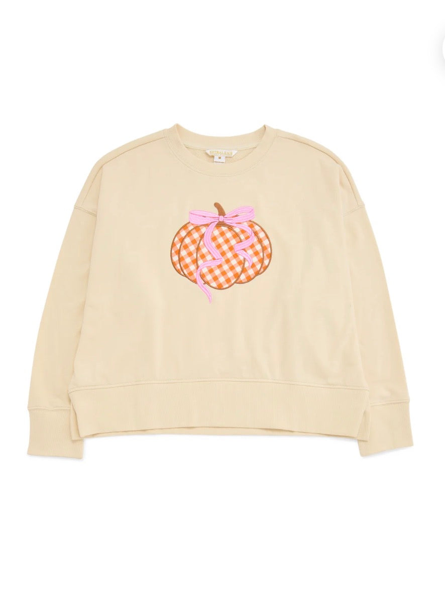 Gingham Pumpkin Sweatshirt