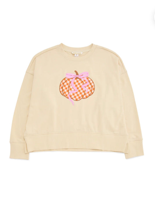Gingham Pumpkin Sweatshirt