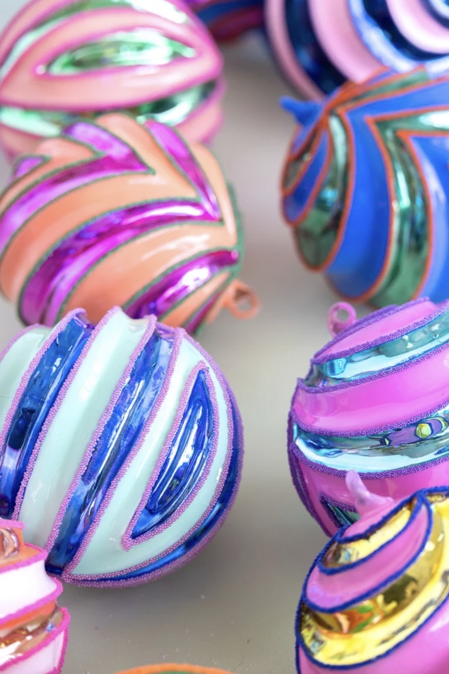Bunting Ball Ornament
