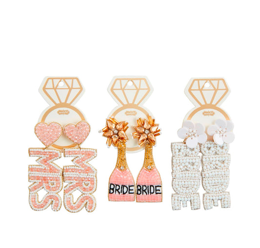 Bridal Beaded Earrings