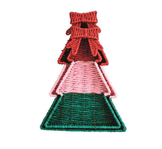 Woven Tree Tray Set