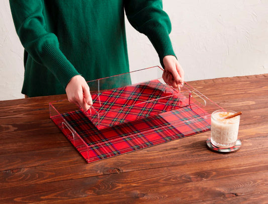 Acrylic Tartan Trays