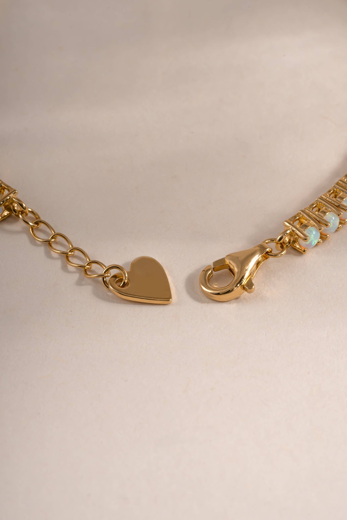 Opal Tennis Bracelet: 6.25" / Gold