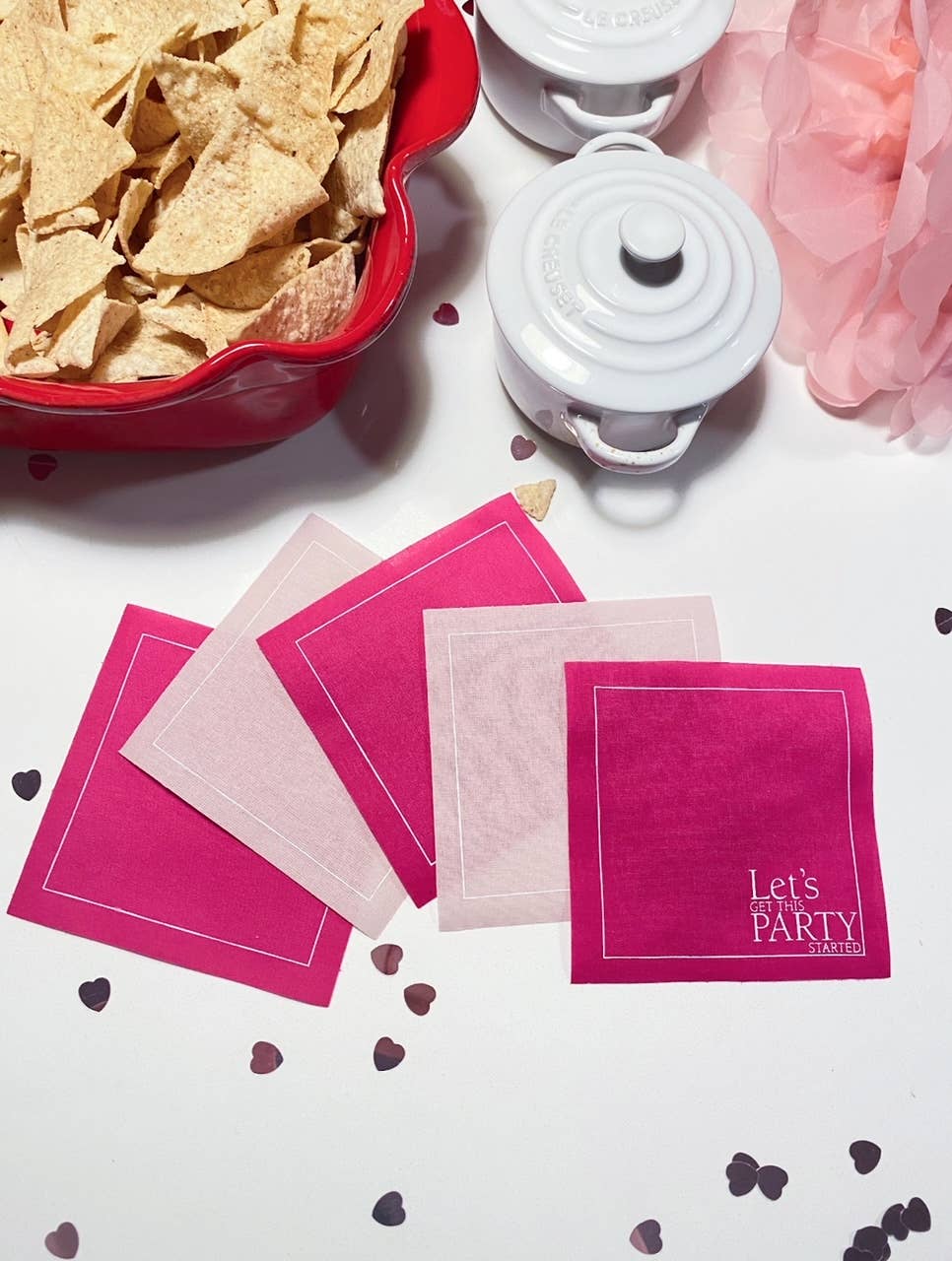 Blush Crush Cocktail Napkin Roll