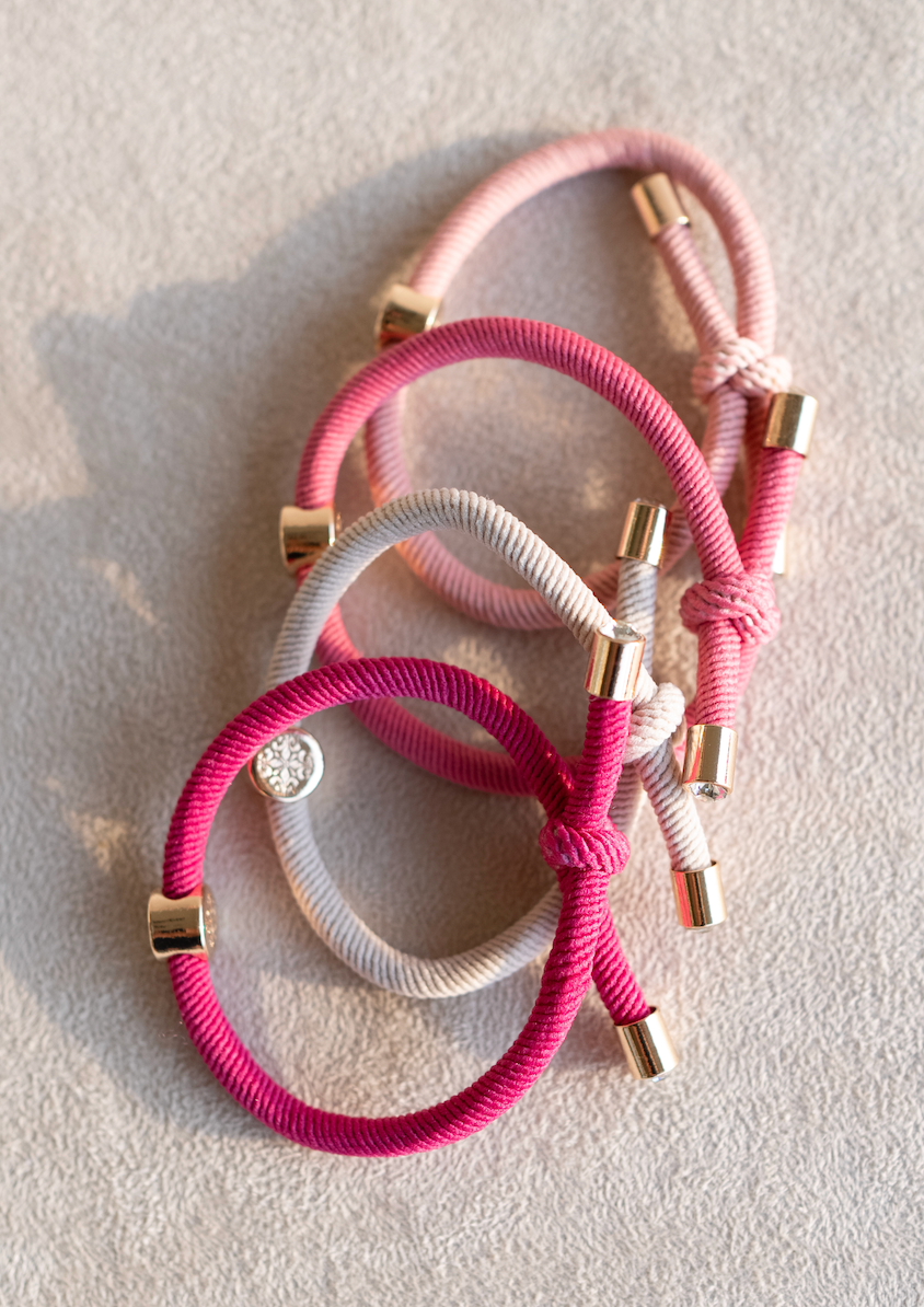 Original Smith & Co. Hair Tie Set - Pink