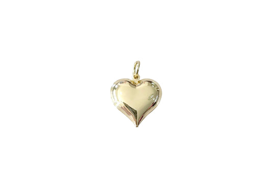 Large Puffy Heart Scarf Charm - Puffy Heart